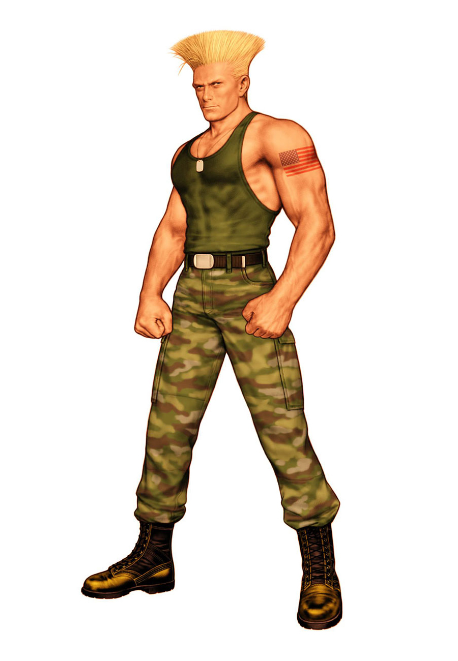 Capcom vs SNK, Character Art, SNK, Guile.jpg