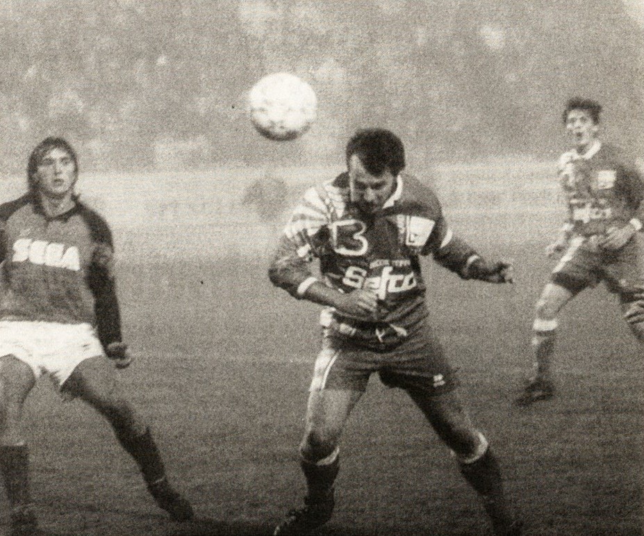 RobertHoffmann, GerhardHirczy (2. Liga 1992-1993 Season, Matchday 19, SV Oberwart 2-0 Favoritner AC; November 7, 1992).jpg