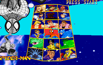 Marvel Super Heroes vs Street Fighter, Hidden, Armored Spider-Man Character Select.png