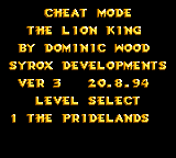 LionKing GG CheatMode.png