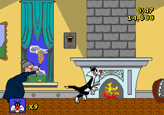 Sylvester and Tweety in Cagey Capers, Stage 1.png