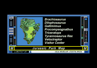 Jurassic Park CD, Areas, Visitors Center, Hatchery Nursery, Computer, Map.png