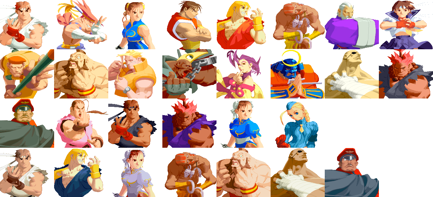 Street Fighter Alpha 2, Characters.png
