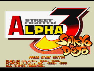 Street Fighter Alpha 3 DC, Title Screen.png