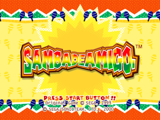 Samba de Amigo DC, Title Screen US.png