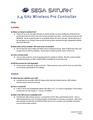 SaturnProController SEGA Saturn® 2.4 GHz Wireless Pro Controller - FAQs.pdf