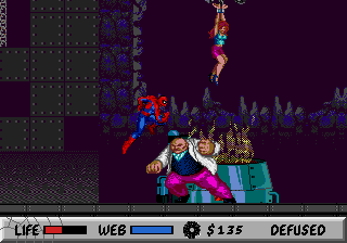 Amazing Spider-Man, The Download (1990 Arcade action Game)