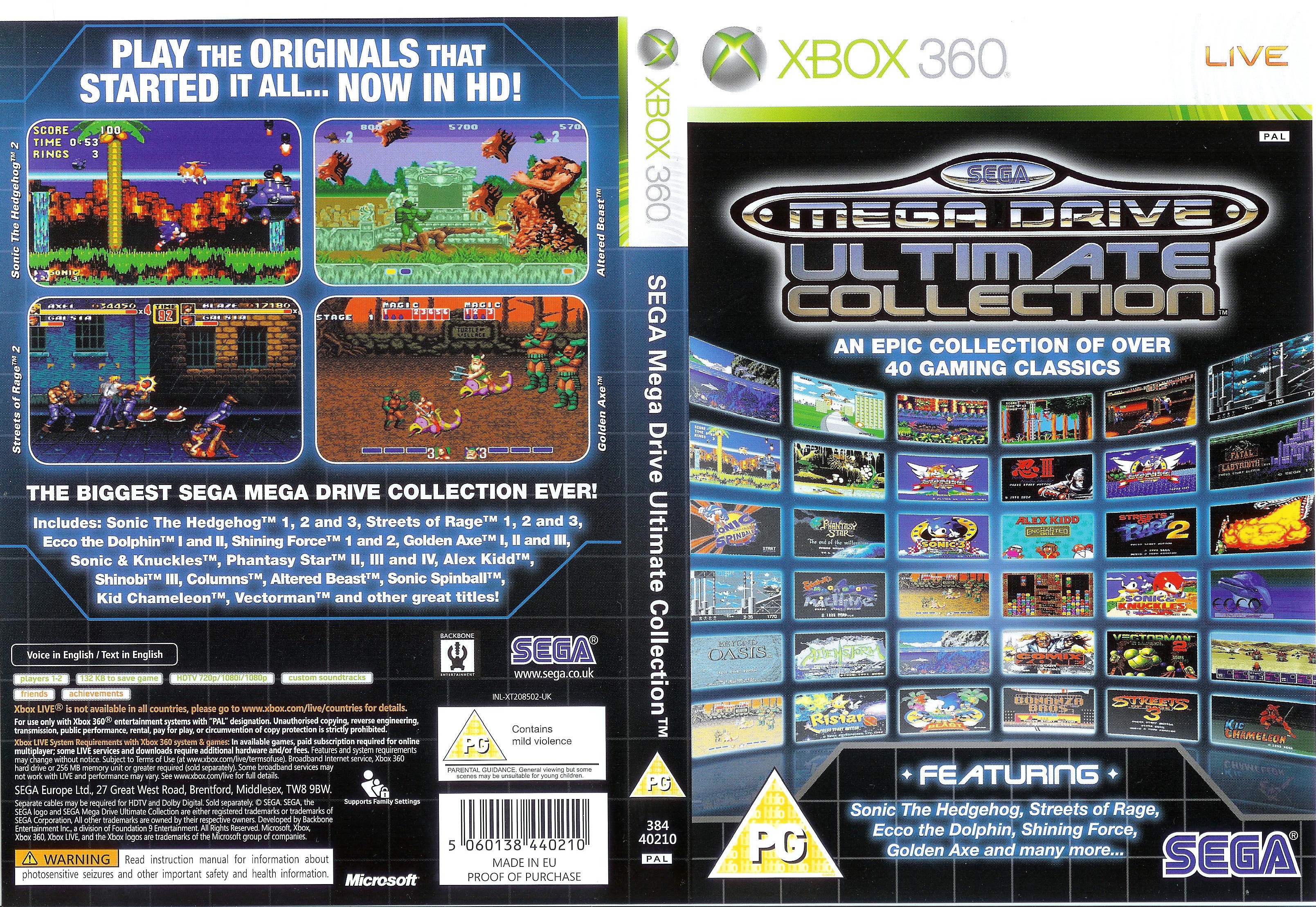 Игры для сега купить. Xbox 360 Sega. Xbox 360 Sega Mega Drive. Sega Genesis collection xbox360. Sega Mega Drive collection ps3 Cover.