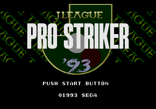 J.League Pro Striker - Sega Mega Drive