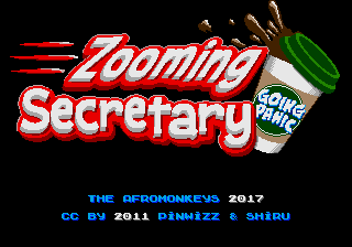 Zooming Secretary - Going Panic MD TitleScreen.png