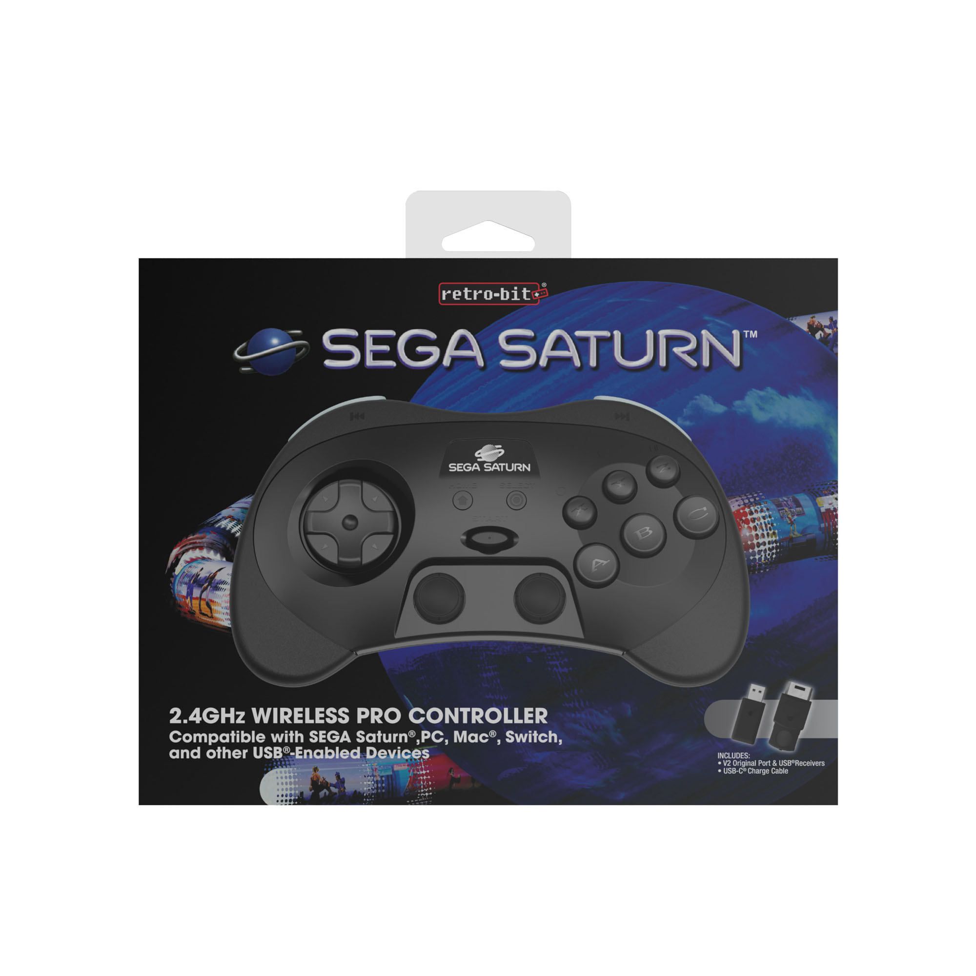 SEGA Saturn® 2.4GHz Wireless Pro Controller