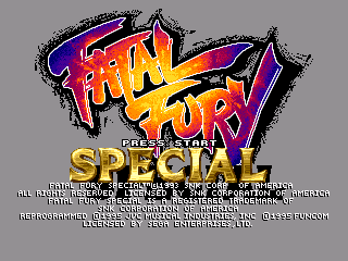 Authentic Copy of Fatal Fury Special with Manual for Sega Game
