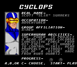 Arcade's Revenge MD, Characters, Cyclops.png