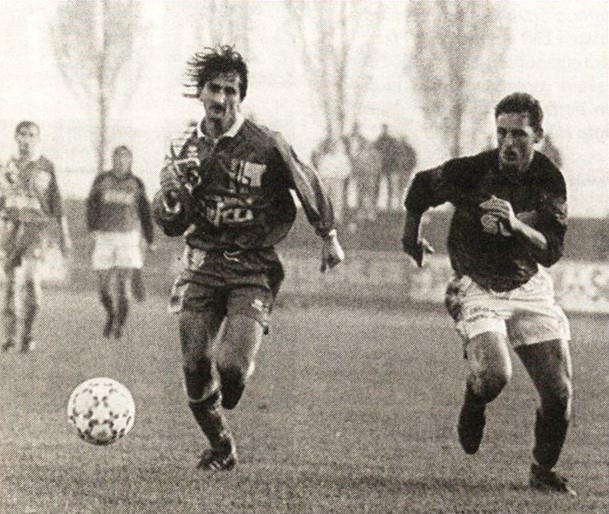 ChristianKristaloczi, MatthiasBleyer (2. Liga 1992-1993 Season, Matchday 19, SV Oberwart 2-0 Favoritner AC; November 7, 1992).jpg