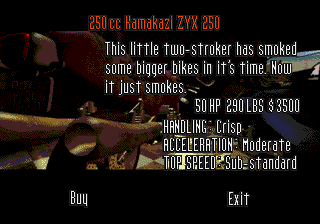 Road Rash CD, Bikes, Rat, Kamakazi ZYX 250.png