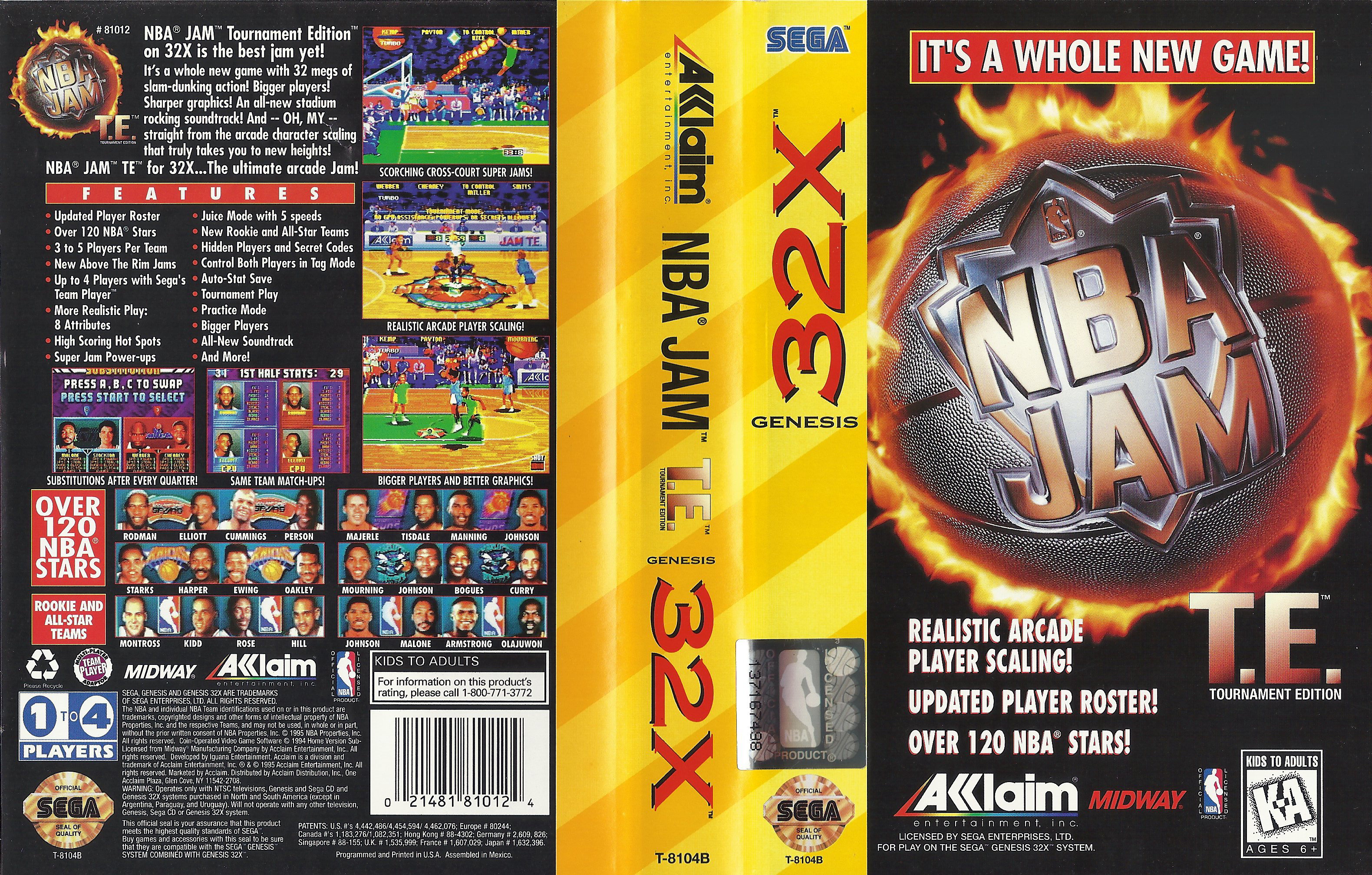 Пароли игр на сегу. Sega 32x Box 1994. NBA Jam Tournament Edition ps1 обложка. Обложки Sega Genesis 32x. NBA Jam Tournament Edition Sega Genesis.