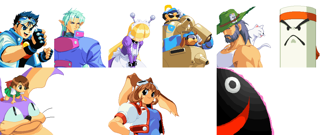 Waku Waku 7 Saturn, Characters.png