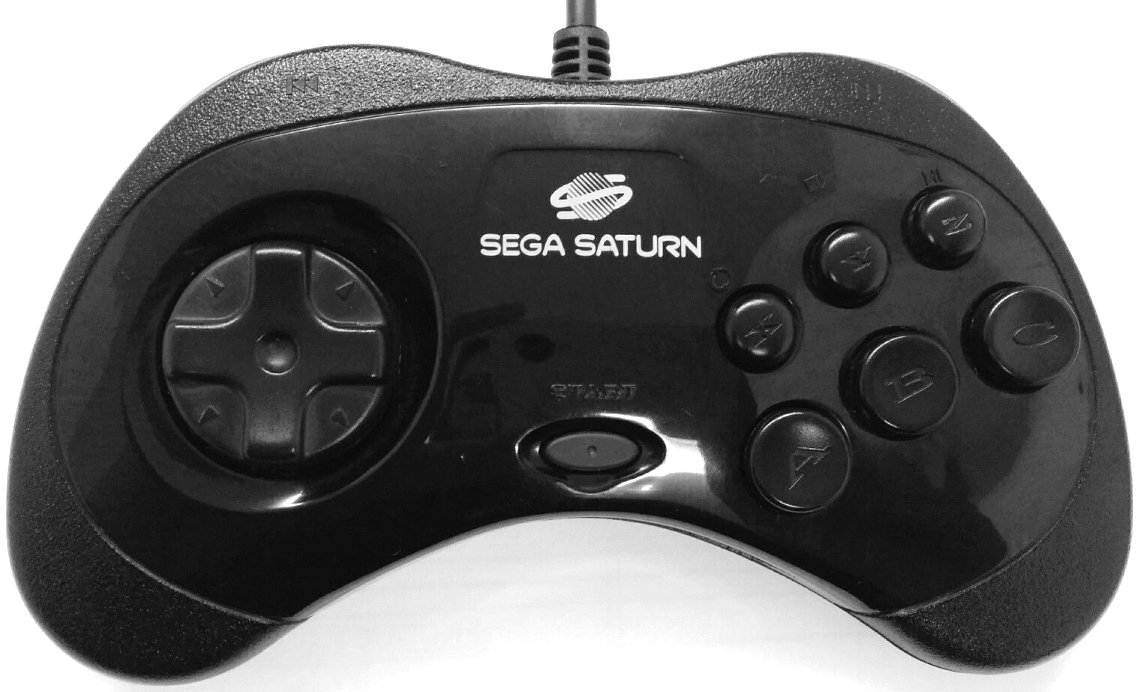 A SEGA Saturn Mark II 6 Button Digital Control Pad - MK-80301