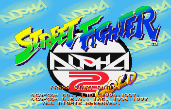 Street Fighter II Alpha 2 Gold, Title.png