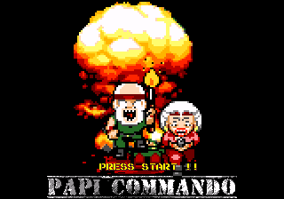 Papi Commando MD TitleScreen.png