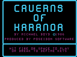 Caverns of Karanor SC3000 NZ Title.png