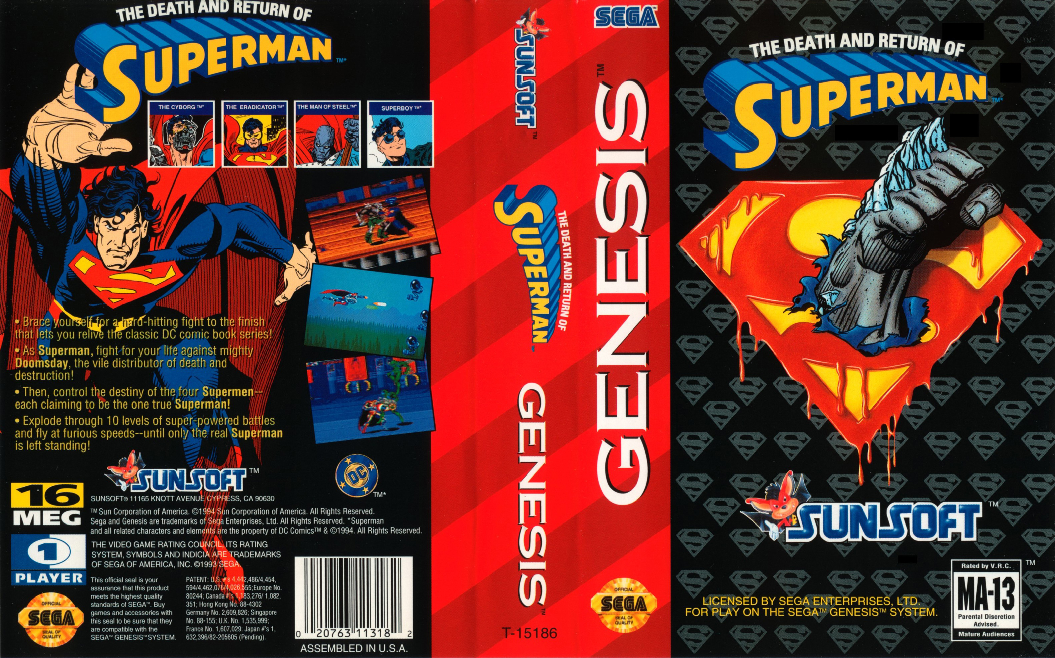 Сега генезис игры. Death and Return of Superman сега. Death and Return of Superman Genesis обложки. Death and Return of Superman Sega обложка. Superman 2 Sega.