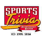 Sports Trivia: Championship Edition - Sega Game Gear