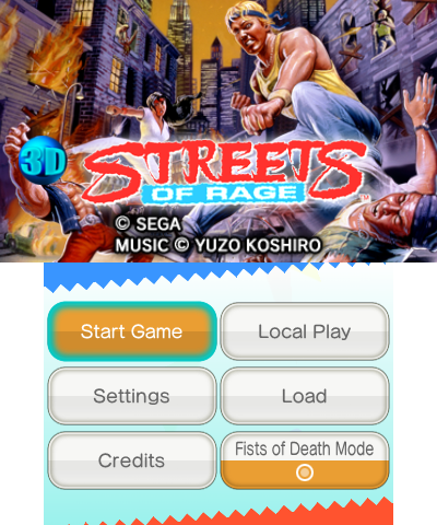 3D Streets of Rage 2  Aplicações de download da Nintendo 3DS