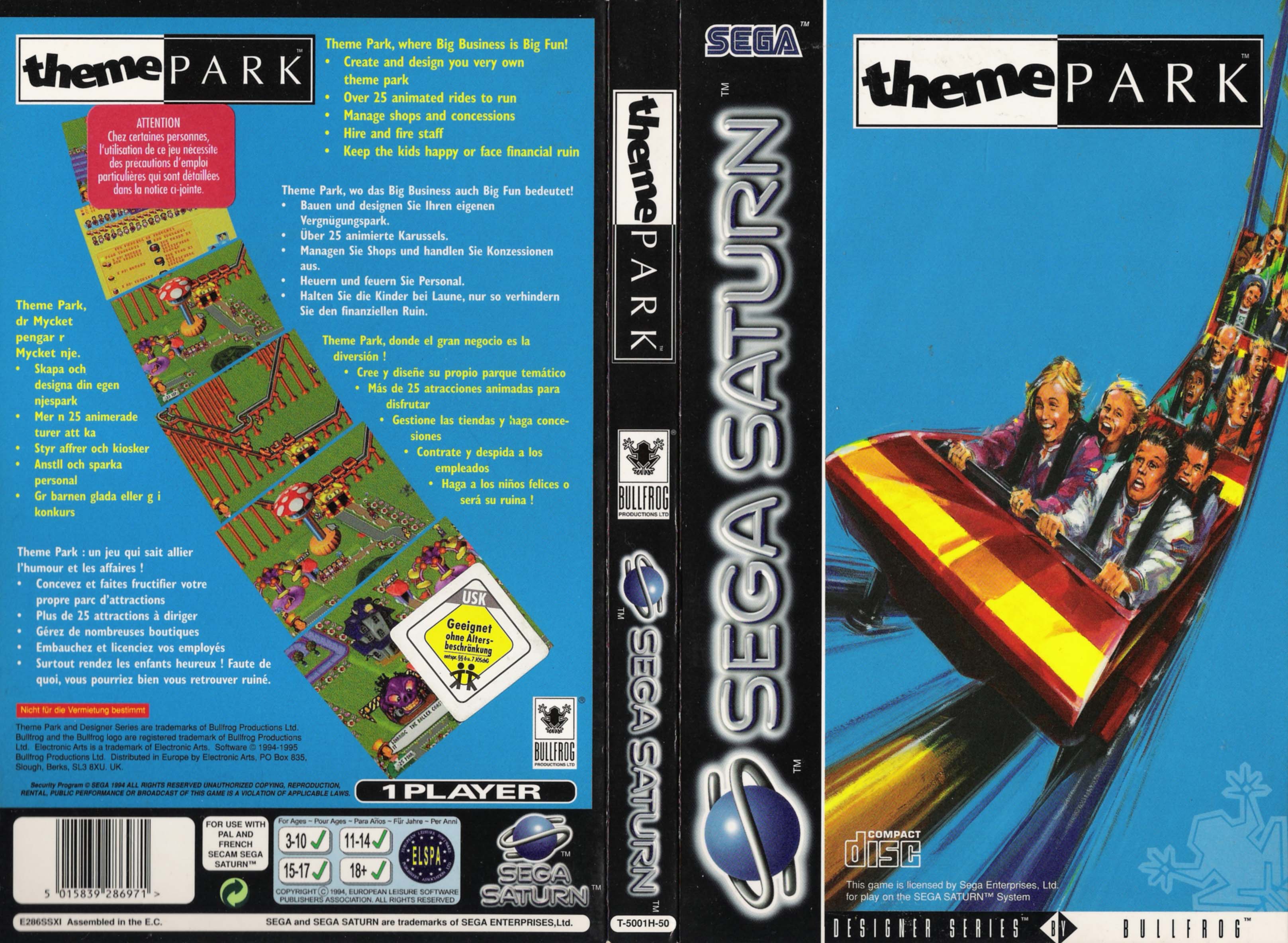 Игра парк сега. Theme Park Sega диск. Theme Park Sega Saturn. Theme Park Sega картридж. Theme Park Sega Mega Drive.