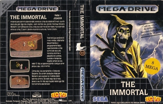 Immortal sega. Immortal 1991 игра. Immortal сега. Immortal Sega обложка. The Immortal game сега.