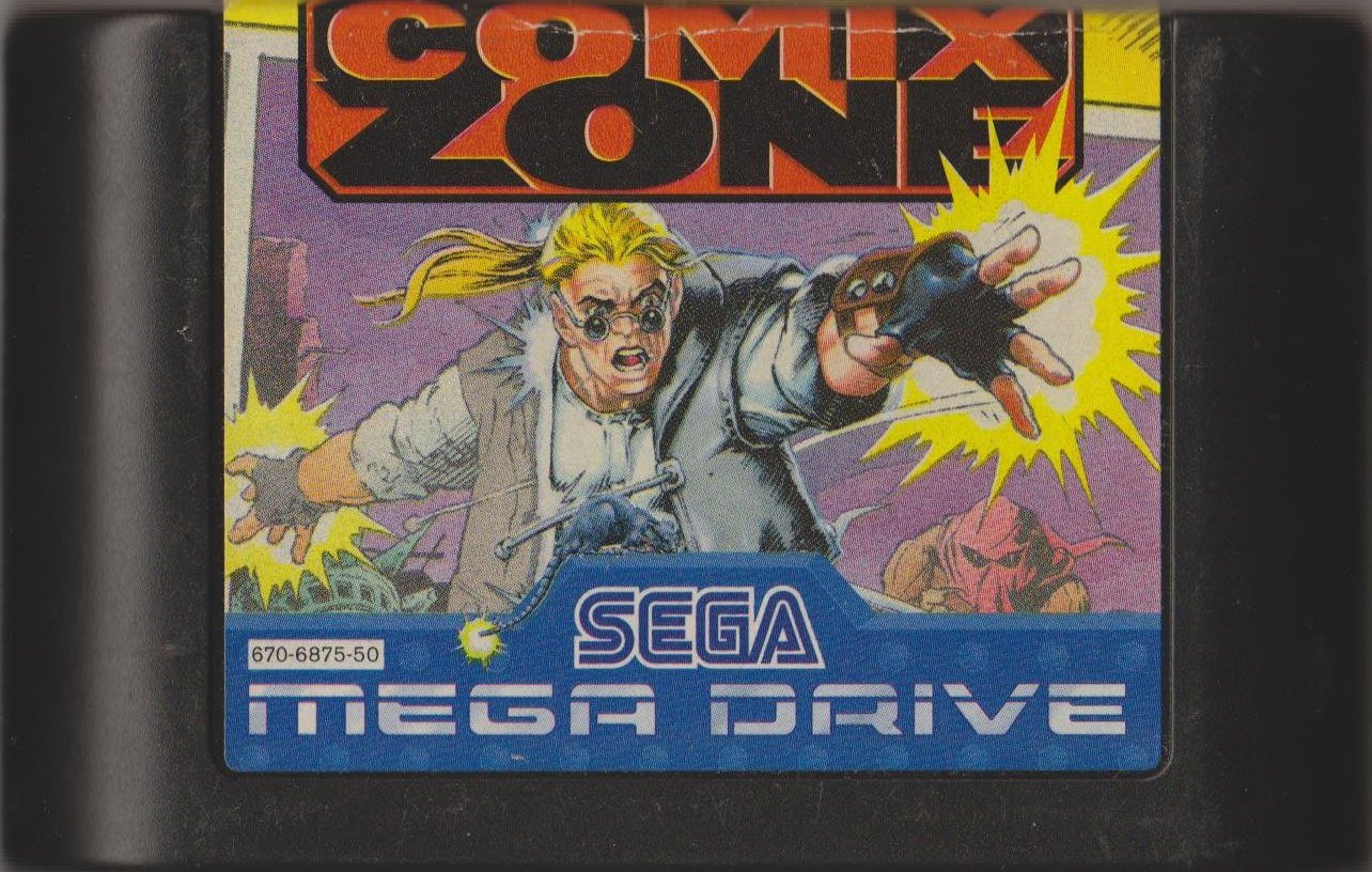 Игра на сегу комикс. Sega Mega Drive comix Zone. Comix Zone Sega картридж. Sega Mega Drive картриджи. Comix Zone Sega Mega Drive обложка.