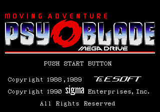 Psy-O-Blade - Sega Mega Drive