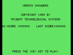 Vermin Invaders SC-3000 Title.png
