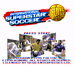 International Superstar Soccer Deluxe - Sega Mega Drive