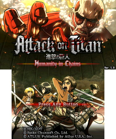 CDJapan : Attack on Titan (Shingeki no Kyojin) 3DS game w/ bonus!