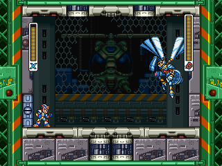 Mega Man X3, Stages, Weapons Factory Boss.png