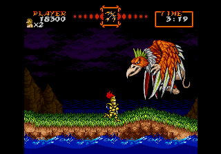 Super Ghouls'n Ghosts Saturn, Stage 1 Boss.png