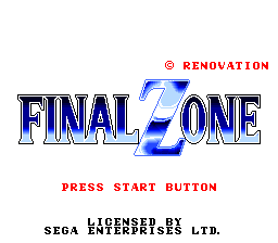 Final Zone - Sega Mega Drive