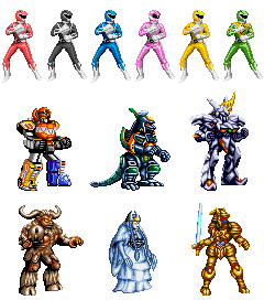 Mighty Morphin Power Rangers MD, Characters.png