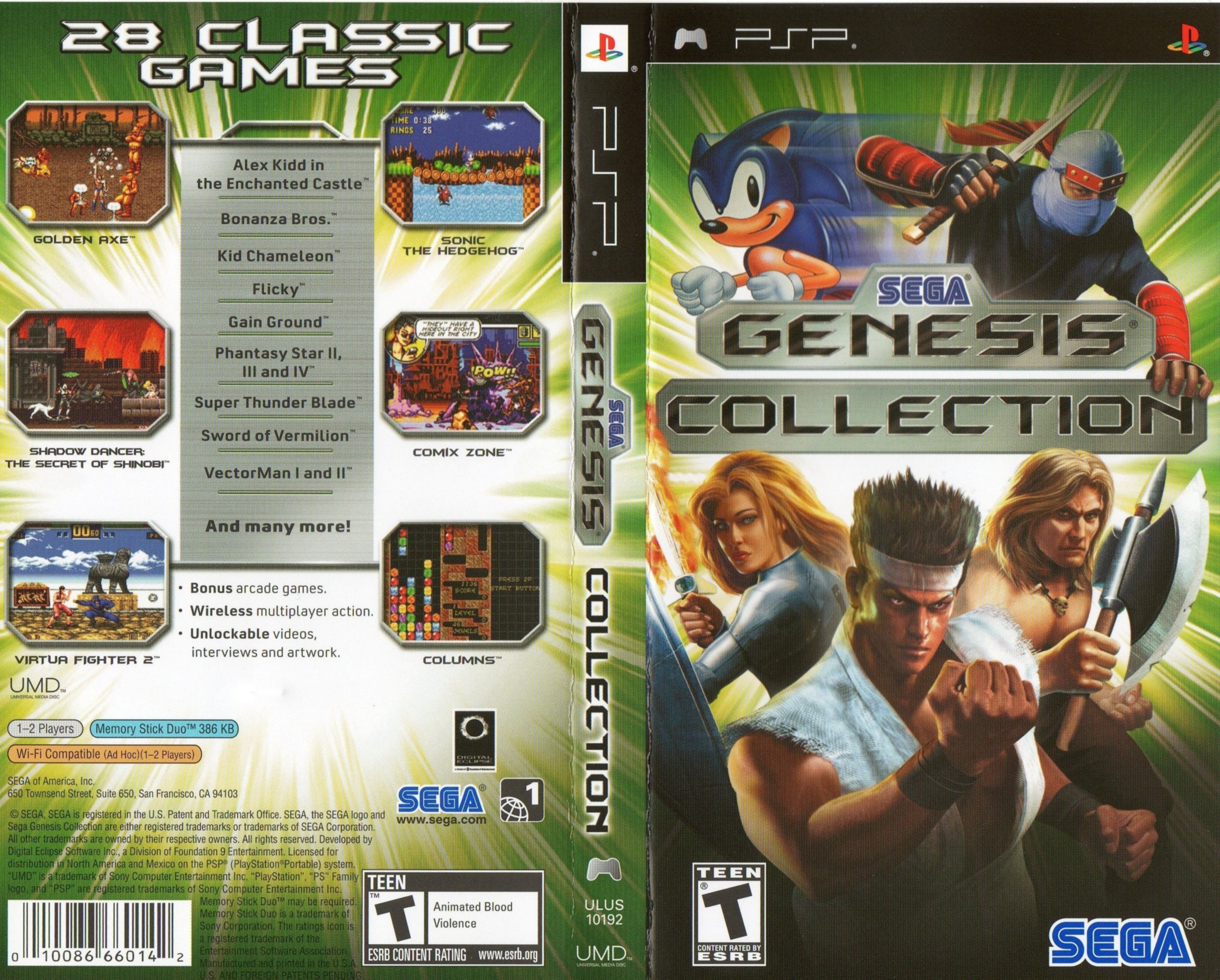 Игры на псп 2. Игры Sega PSP Genesis. Sega Mega collection ps2. Sega Genesis collection ПСП. Sega Mega Drive collection ps2.