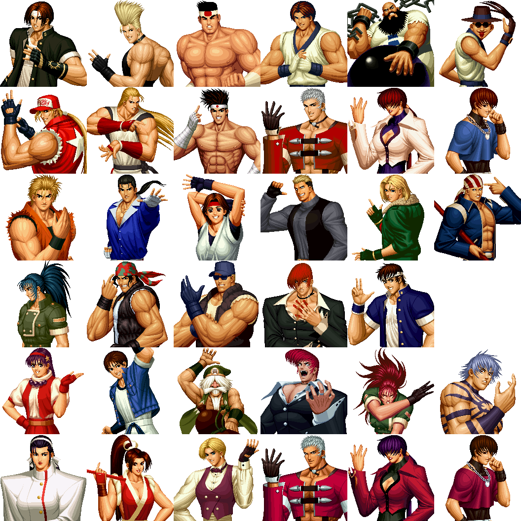 King of Fighters 97 Saturn, Characters.png