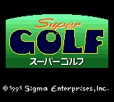 Gaming Relics - Game Gear - Super Golf