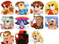 Super Puzzle Fighter II Turbo, Characters.png