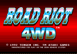 RoadRiot4WD1992 MD US Title.png