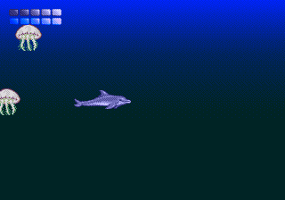 Ecco the Dolphin swims in a sea of animated glitches