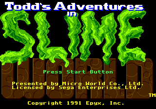 [ test ] Todd's Adventures in Slime World - MD /GEN SlimeWorld_title