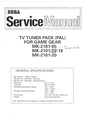 Sega Service Manual - TV Tuner Pack PAL for Game Gear.pdf