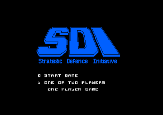 SDI: Strategic Defense Initiative