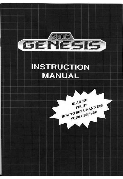 File:Sega Genesis Model 1 US Manual.pdf - Sega Retro