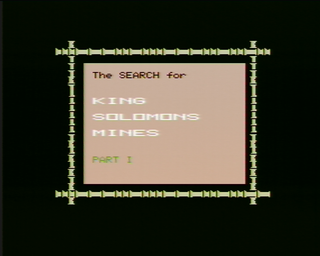 Search for King Solomon's Mines, The SC3000 AU Titlescreen.png